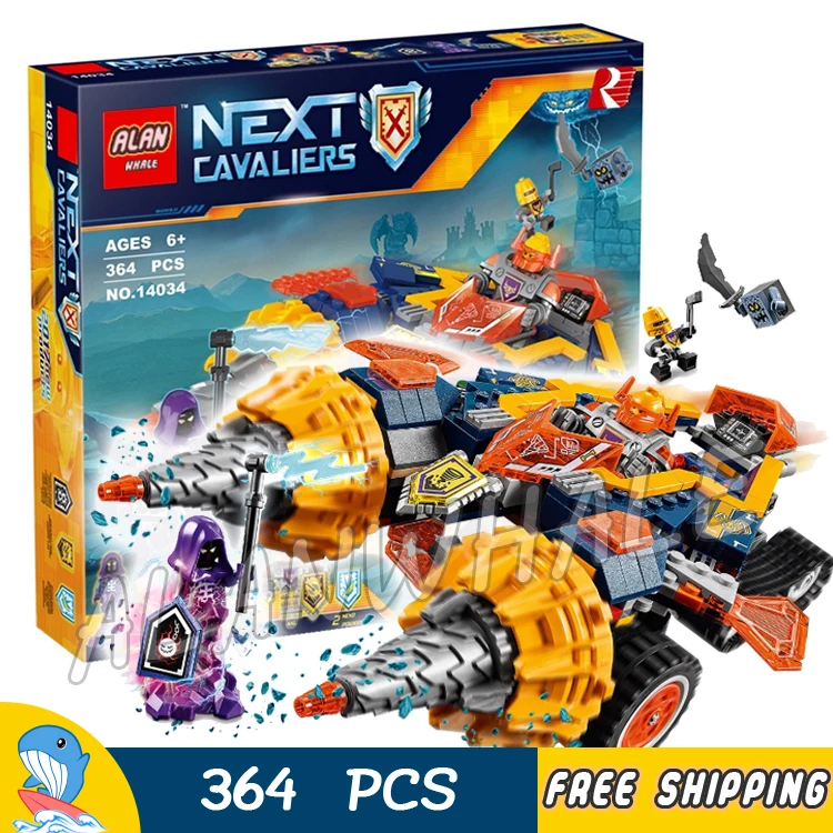 

364pcs Knights Axl's Rumble Maker Model Building Blocks 14034 Assemble Bricks Children Toys Games Nexus Compatible With Lego
