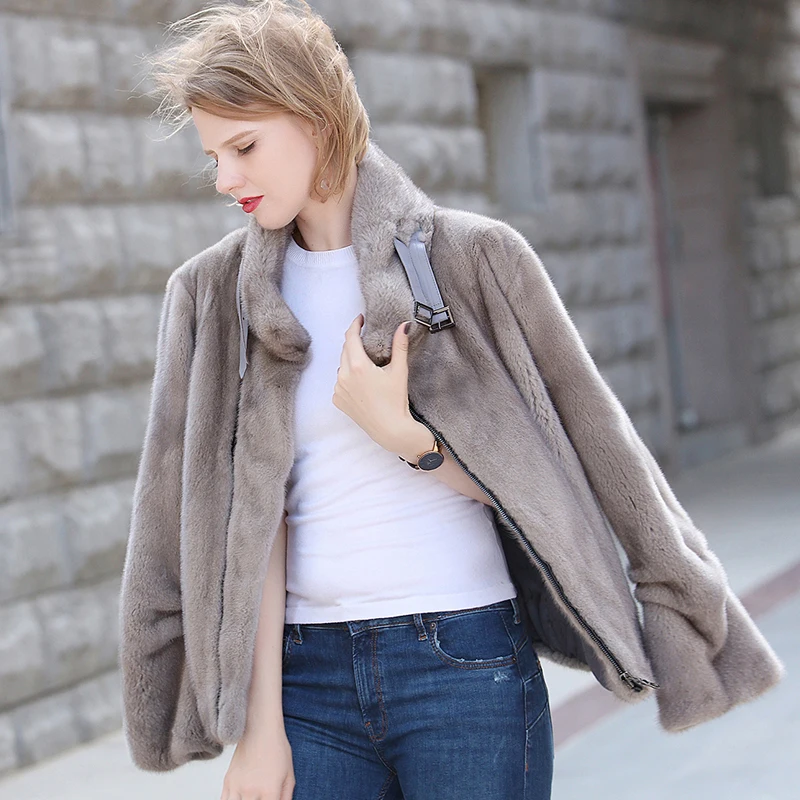 

Real mink, fur, short locomotive, mink coat, mink, fur coat, coat, female Multicolor