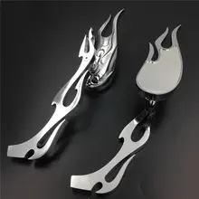 For font b Motorcycle b font Honda CBR600 900 929 954 1000RR Flame Shape CHROME Custom
