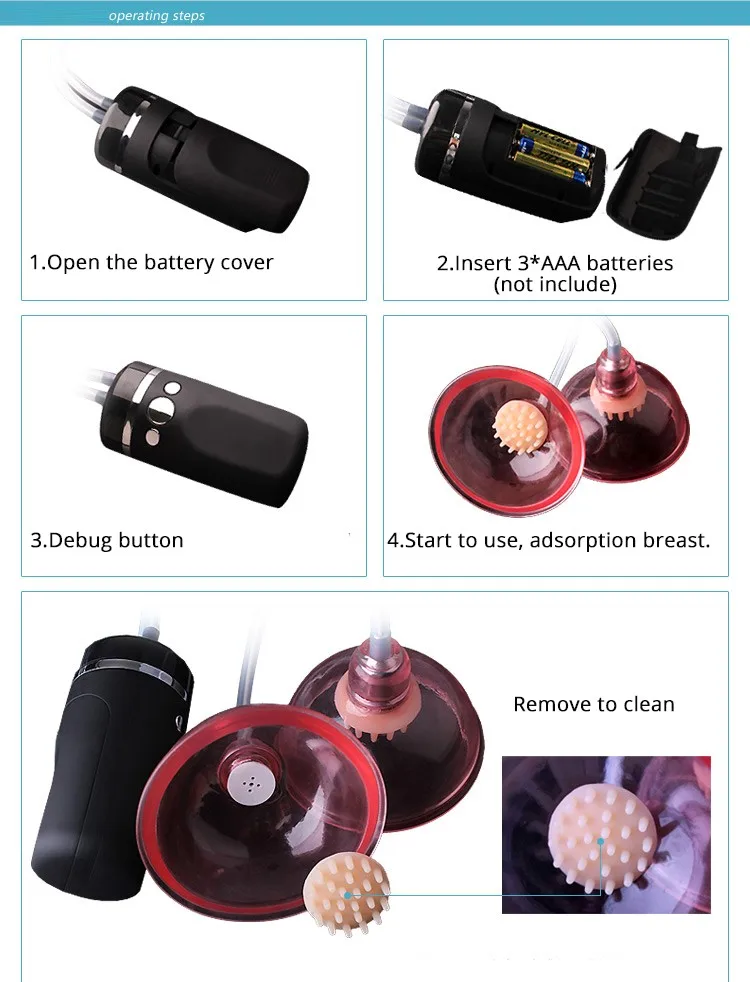 10 Speed Nipple Sucker Vibrating Oral Sex Toys For Women Electric Breast Pumps Enlargement Nipple Sucker Oral B Toothbrush 4