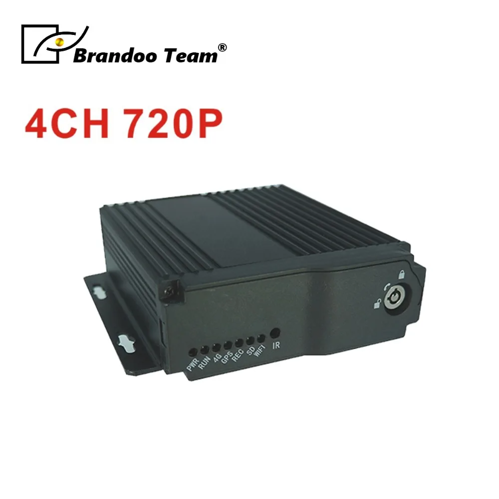 

720P 4 channel Car Mobile DVR MDVR for School Bus VGA and CVBS output Free Shipping model BD-323HD from Brandoo