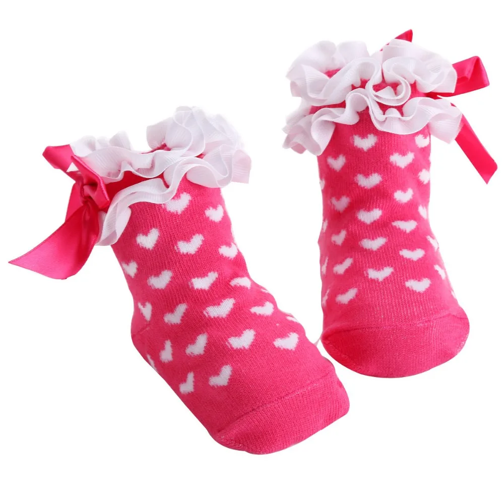Cute Bowknots Princess Lace Newborn Socks Baby Knee Socks;Novelty
