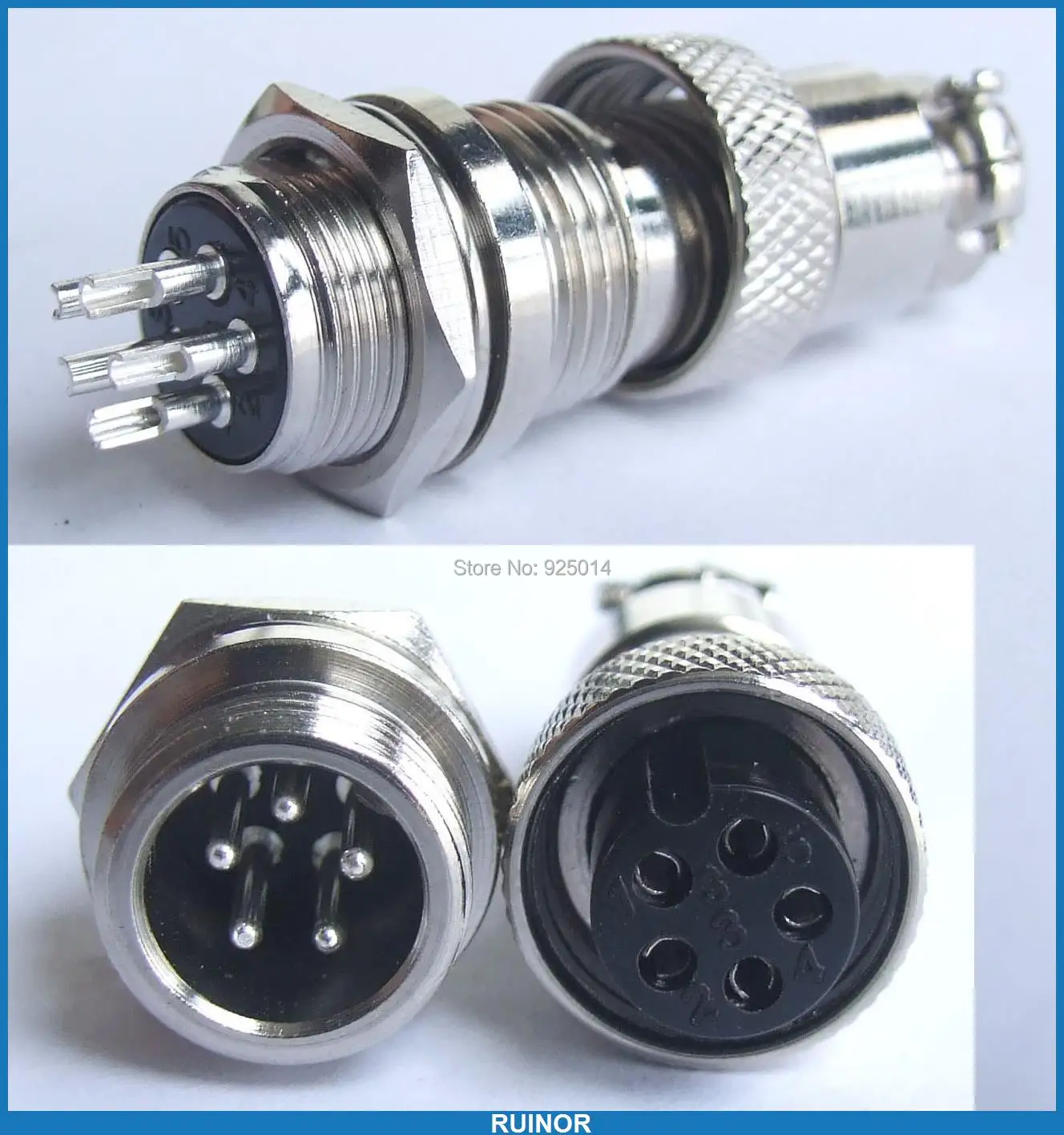 20sets 5Pin Aviation plug Ham Radio Terminals for Power equipment