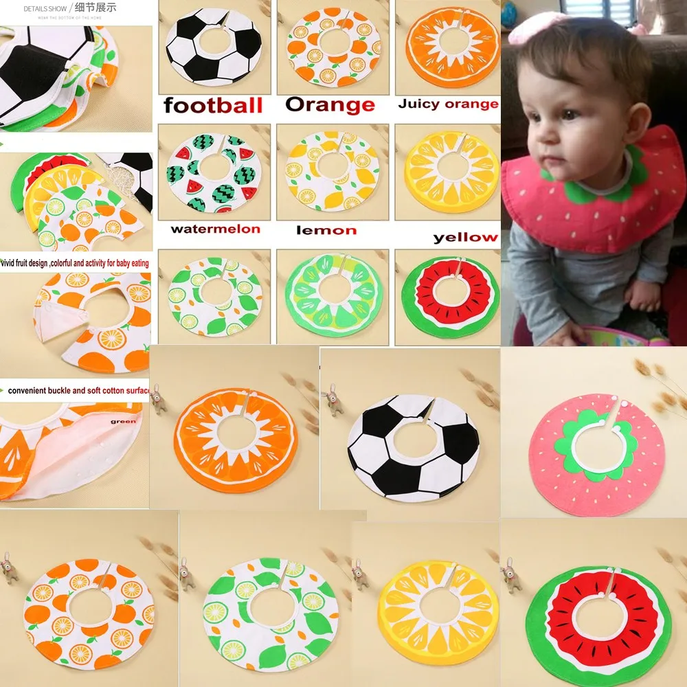 

INS STYLE 360 Degree 3 layer cottons baby bibs with Rotatable waterproof Bibs & Burp Cloths infant bilateral saliver