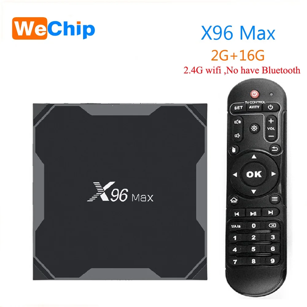 Wechip X96 MAX Android 9,0 ТВ приставка Amlogic S905X2 LPDDR3 4G 64G четырехъядерный 2,4G+ 5G двойной Wifi Bluetooth 1000M 4K HD медиаплеер - Цвет: 2G 16G