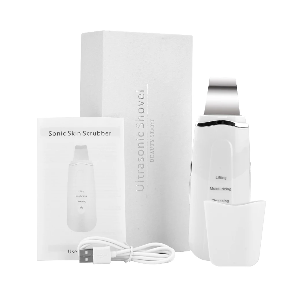 Ultrasonic Face Scruber Vibration Skin Peeling Scrubber Blackhead Removal Facial Lifting Device Skin Exfoliating Pore Cleanser (8)