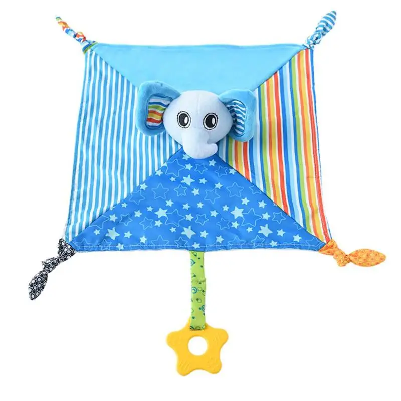 29x29cm Baby Infant Velvet Appease Towel Soft Doll Teether Sleeping Toys - Цвет: Elephant