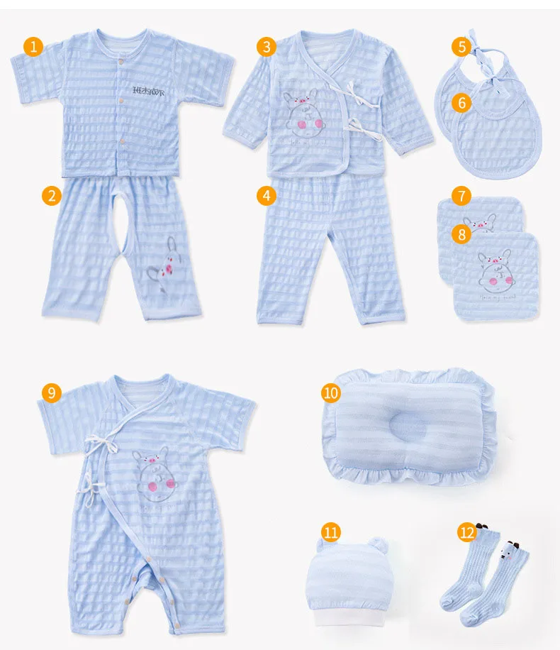 13 шт. Одежда для новорожденных мальчиков лето тонкие дышащие детские комбинезоны детская одежда для малышки Одежда для младенцев комбинезон