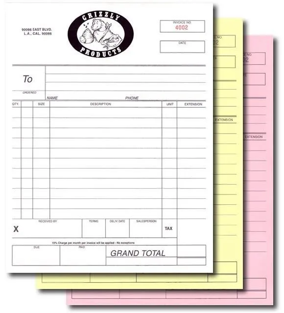 buy custom invoice printing and get free shipping on aliexpress com
