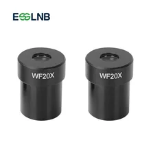 WF20X одна пара 2 шт микроскоп окуляры биологического стерео микроскоп аксессуар Широкий формат объектив 23,2 мм установить Диаметр