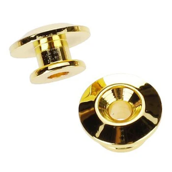 

Wholesale 5X SYDS 2pcs Golden Strap Button w/ Mounting Screw for Guitar Mandolin