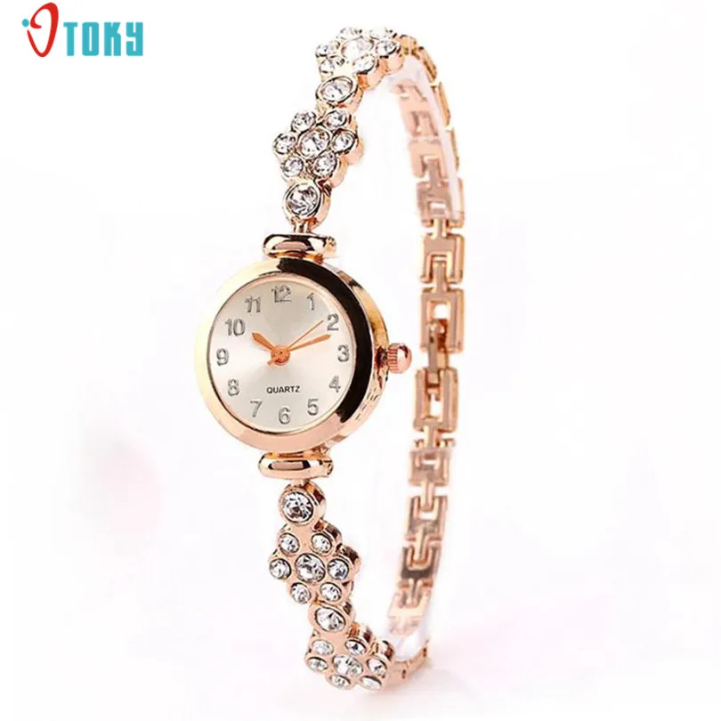 

Luxury Brand Dress Watches Women Fashion Tiny Crystal Band Clock Bracelet Quartz Wrist Watch Gift Creative Jun19