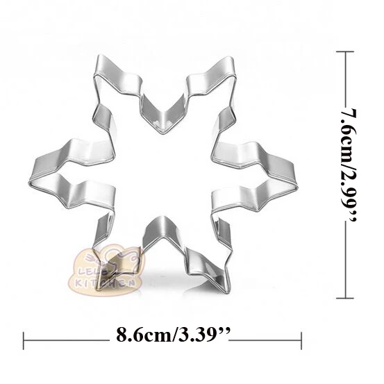 1pcs Patisserie Christmas Decor Tree Snowflake Cookie Cutter Sugarcraft Fondant Cake Tools Biscuit Mould
