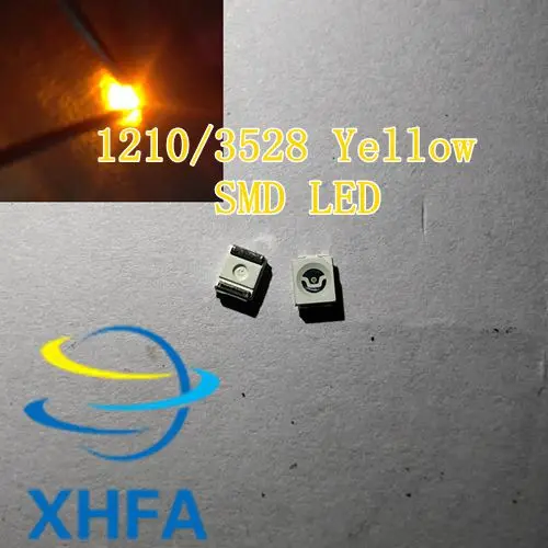3000 шт. Топ питания 1210 3528 Желтый SMD SMT PLCC-2 1500MCD ультра яркий светодиодный новый |