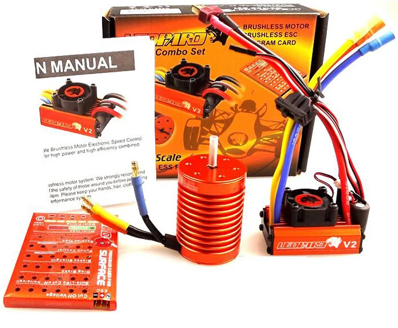 Skyrc Leopard Combo Set Brushless Motor+60A ESC+Program Gard 1/10 Scale Brushless Power System 9/10/12/13T 4370/3930/3300/3000KV Skyrc Leopard Combo Set Brushless Motor+60A ESC+Program Gard 1/10 Scale Brushless Power System 9/10/12/13T 4370/3930/3300/3000KV
