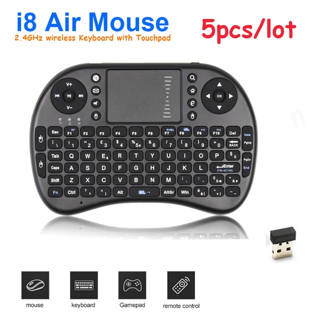 Cheap 5 pcs/lot Lowest price i8 Mini 2.4GHz Wireless Keyborad Mouse With Touchpad Handheld For Android/Google TV BOX Mini PC Tablet