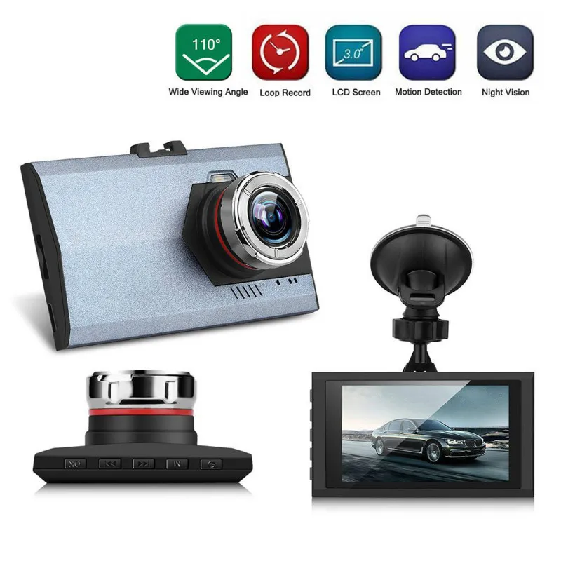 3,0 ''ультра-тонкая Автомобильная камера Real 500 Mega 1080P HD Pixel recorder экран DVR видеокамера Dash Cam с HDMI портом g-сенсор