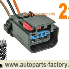 Longyue 2pcs датчики скорости VSS 3 Терминал и косичка разъем чехол для CHRYSLER DODGE JEEP 12"