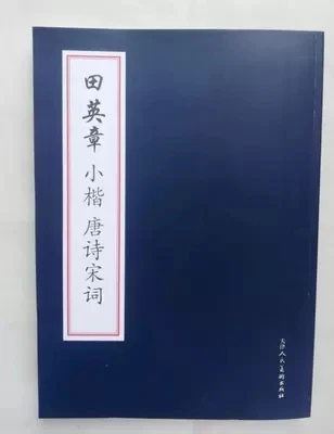 

2pcs/set Used Chinese brush Calligraphy copybook for start learners - tian ying zhang xiao kai tang poem Song dynast