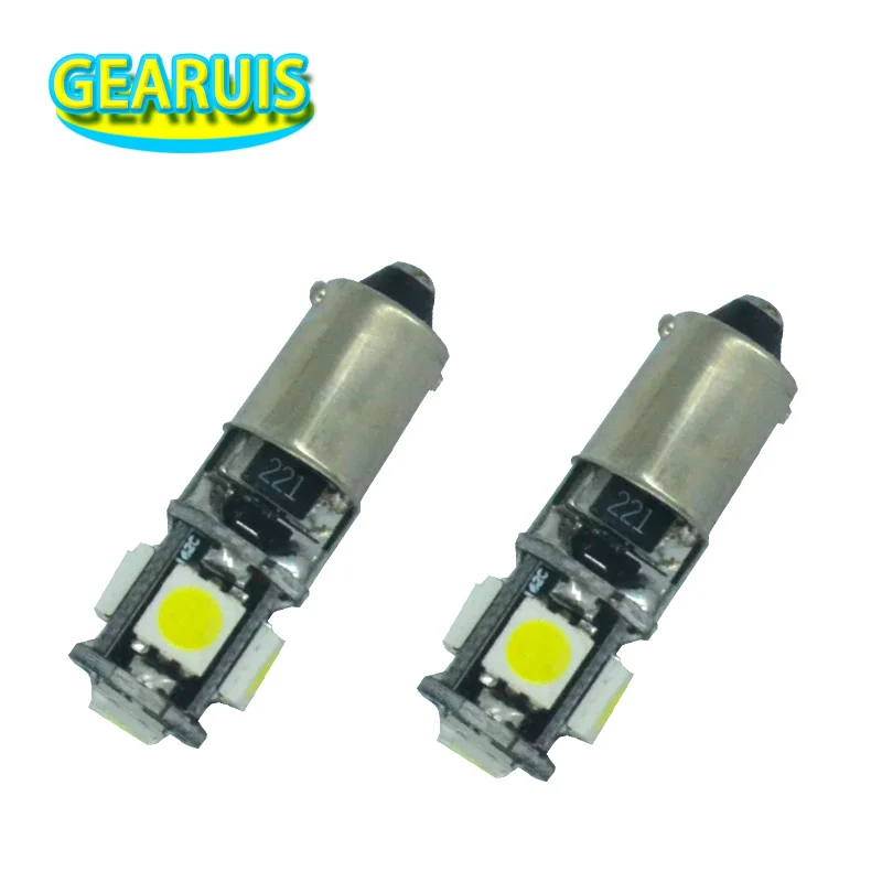 10X BA9S CANBUS 5 SMD 5050 LED 160MA T4W 5SMD без ошибок для интерьера автомобиля фонарь