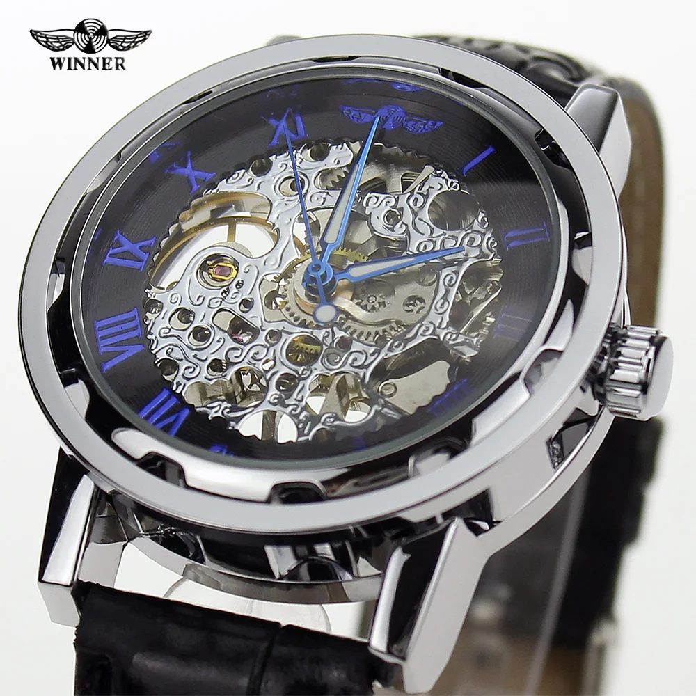 2016 international hand winding mechanical mens roman skeleton