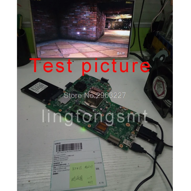  K54LY motherboard REV:2.0/2.1 1GB for ASUS X54H K54HR X54H K54LY motherboard K54LY mainboard K54LY 