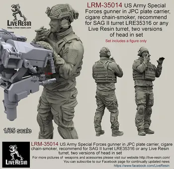 

1/35 Resin Figure Soldier Model Modern American Double-Head War Soldier 173
