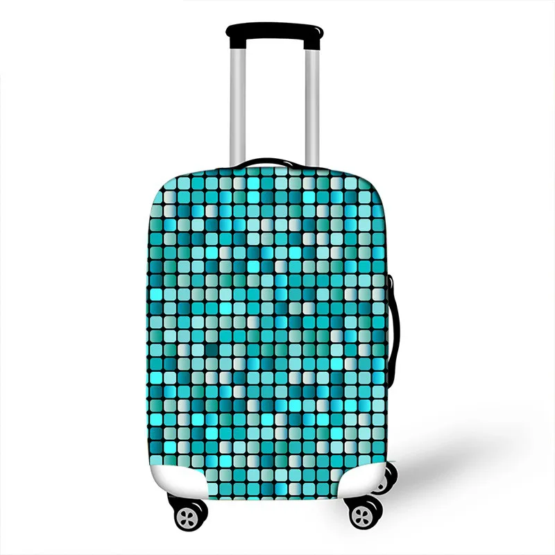 Геометрический Чехол для багажа с 3D принтом 18-32 дюймов, чехол для чемодана, дорожная сумка на колесах, пылезащитный чехол, чехол, аксессуары для путешествий 8