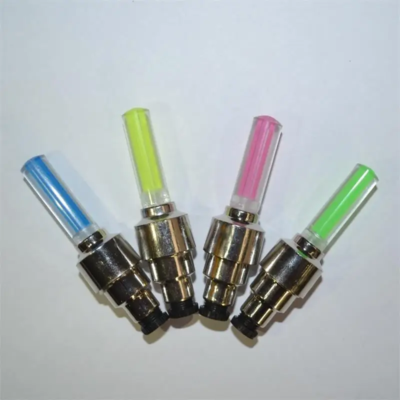 High Quality One Piece Bicycle Cycling Tyre Wheel Valve Neon Firefly Spoke LED Lamp Bikes Lights