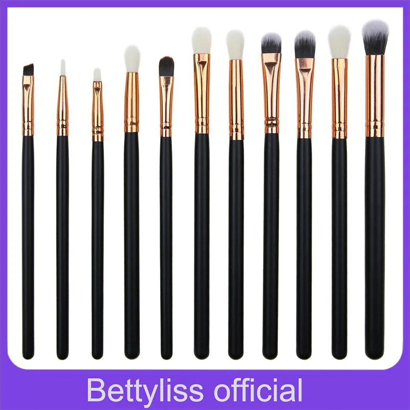 Bettyliss 12 шт. кисти для теней макияжа Набор Pro pinceaux maquillage кисть смешивания бровей