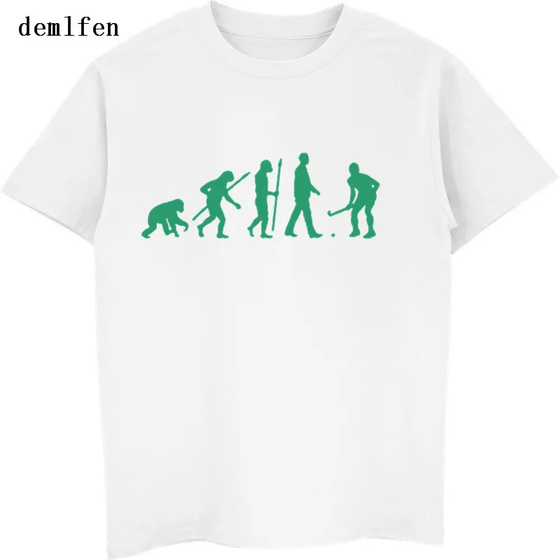 

Brand Casual Men's T-shirt Evolution Field Hockeyer T-Shirt Men Short Sleeve Male Tops Tee Fashion O-Neck T Shirt