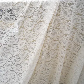 

FREE SHIPPING wedding dress cashew flowers bubble lace fabric,stage backdrop gauze jacquard lace decoration