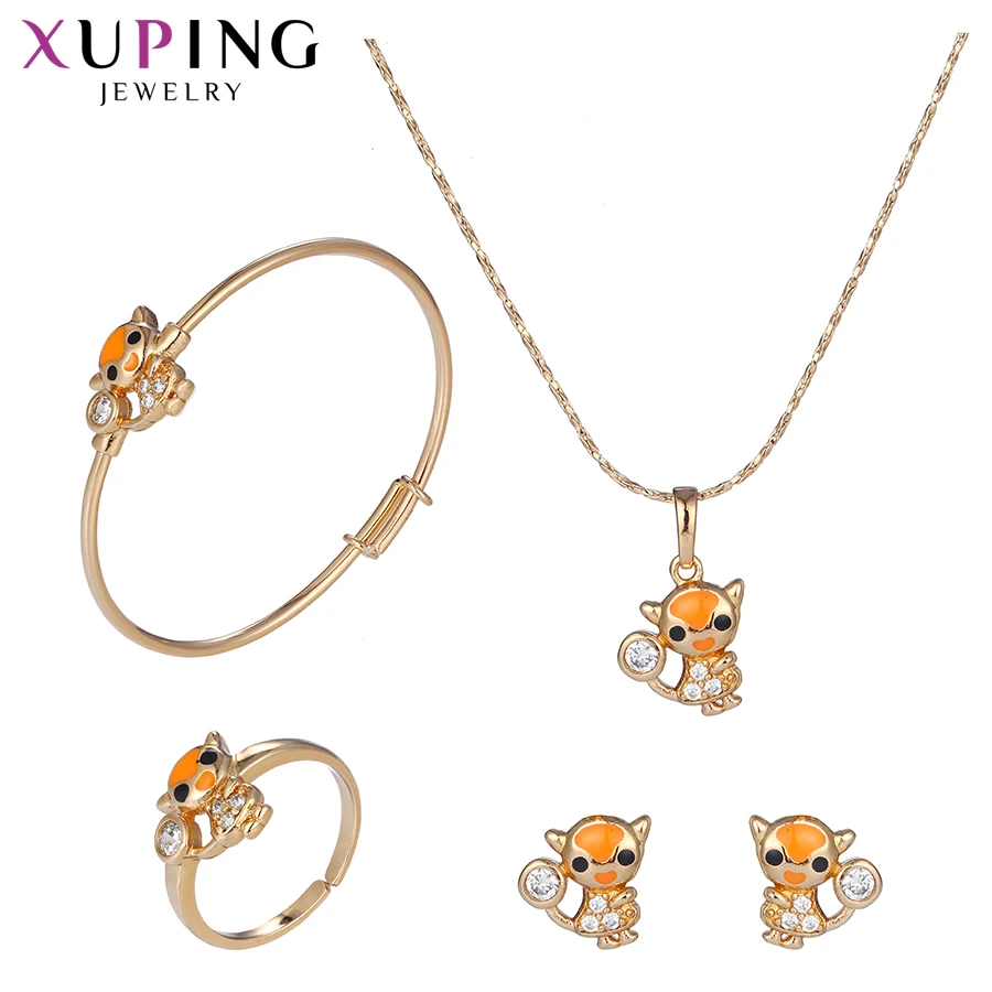 

Xuping Elegant Animal Shape Pattern Jewelry Set With Environmental Copper for Children's Christmas Gifts M38-60034