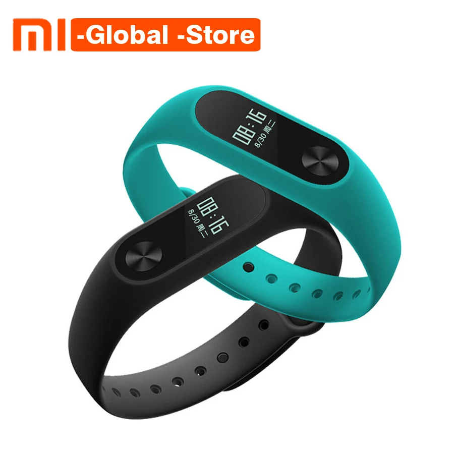 

Original Xiaomi Mi Band 2 Miband 2 Fitness Tracker Heart Rate Monitor OLED Display Touchpad Bluetooth 4.0 For Android IOS