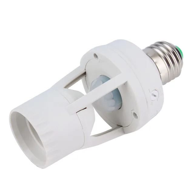 E27 Plug 360 Degree Pir Induction Motion Sensor Infrared E27 Plug 360 Degree Pir Induction Motion Sensor Infrared Detection Light Bulb Socket Switch Base Holder Ac110 220v