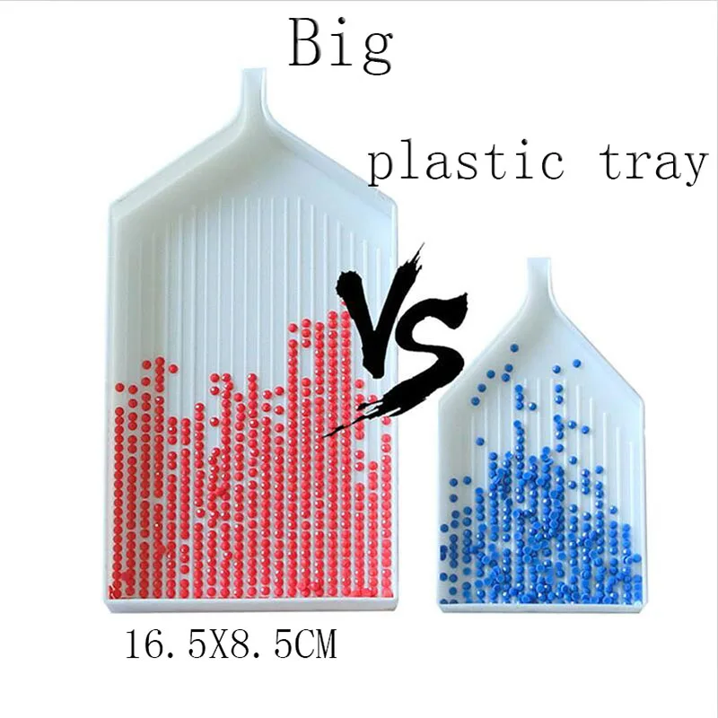 Пластиковый лоток большой алмазный инструмент для рисования, наборы, Алмазная мозаика аксессуары большой емкости Алмазная мозаика