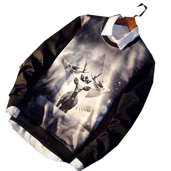 

Spring men t shirt 7XL 8XL 9xl 160cm male big o-neck Space cotton t shirt autumn fat guy plus size men's Casual long sleeve tees