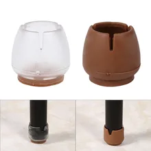 4 шт./компл. ножка стула протектор круглый журнальный стол Кепки крышка мебель резиновый пол ноги коврик под стул прозрачный кофе протектор для пола