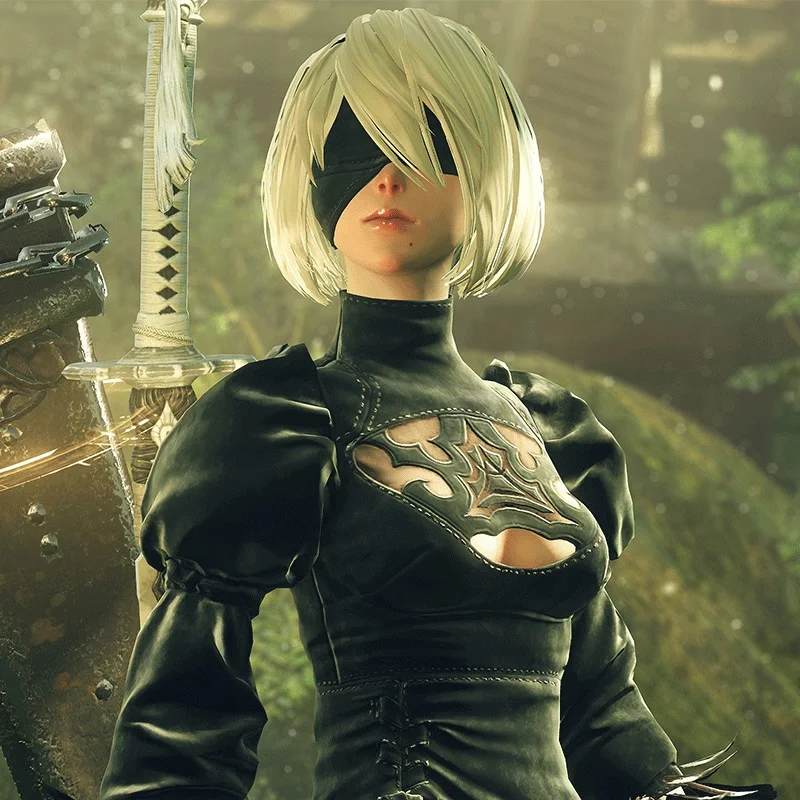 Парик для косплея из японской игры NieR Automata 2B парик вечевечерние НКИ на Хэллоуин