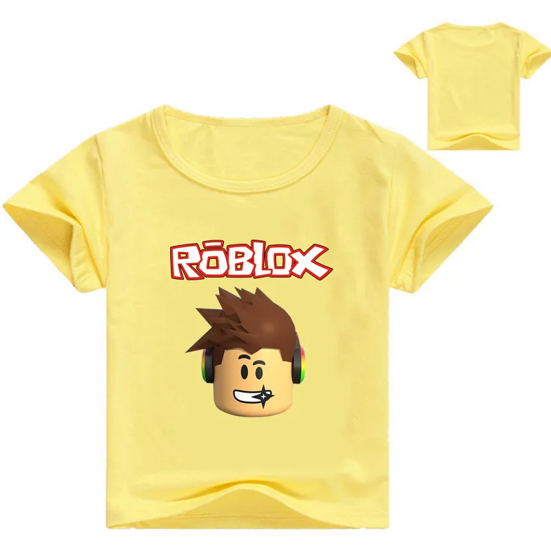 2020 Boys Girls Roblox Kids Cartoon Short Sleeve T Shirt Tops - 2019 boys girls roblox kids cartoon short sleeve t shirt tops casual childrens baby cotton tee summer sports clothing party costumes from azxt99888