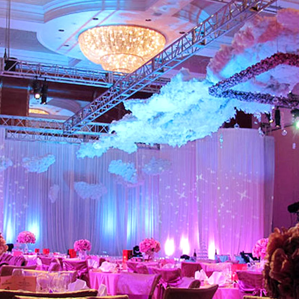 

White Soft Cotton Cloud Decor Article Cloud for Wedding Birthday Party Grand Event Backdrops Christmas New Year Hanging Supplies