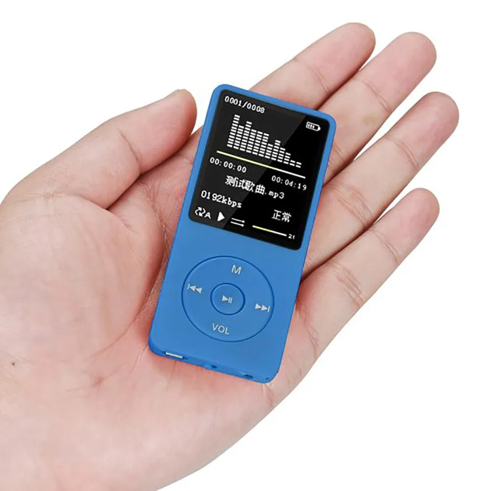 Новая мода MP3 плеер FM Портативный ЖК-экран HiFi без потерь Звук Музыка USB поддержка 128 Гб Micro SD TF карта Walkman JANN26