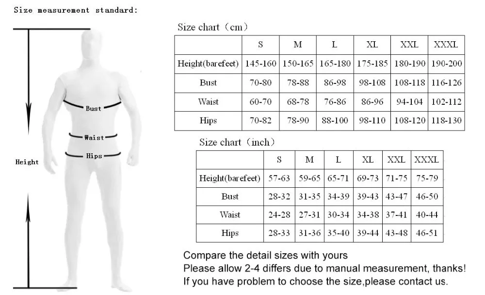 new-zentai-size