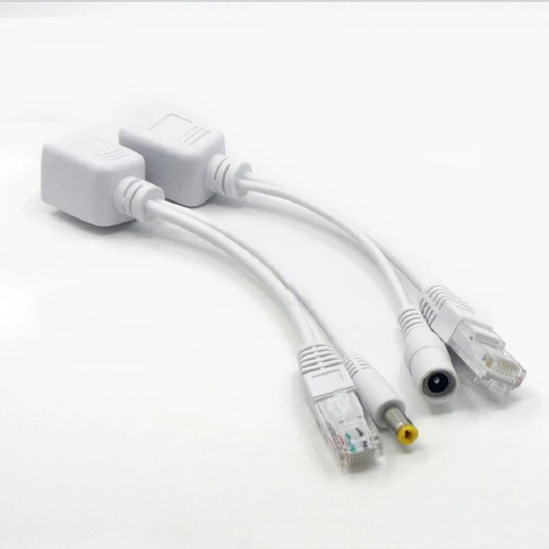 POE сплиттер RJ45 сетевой Инжектор адаптер переключатель кабель Питание 12 В