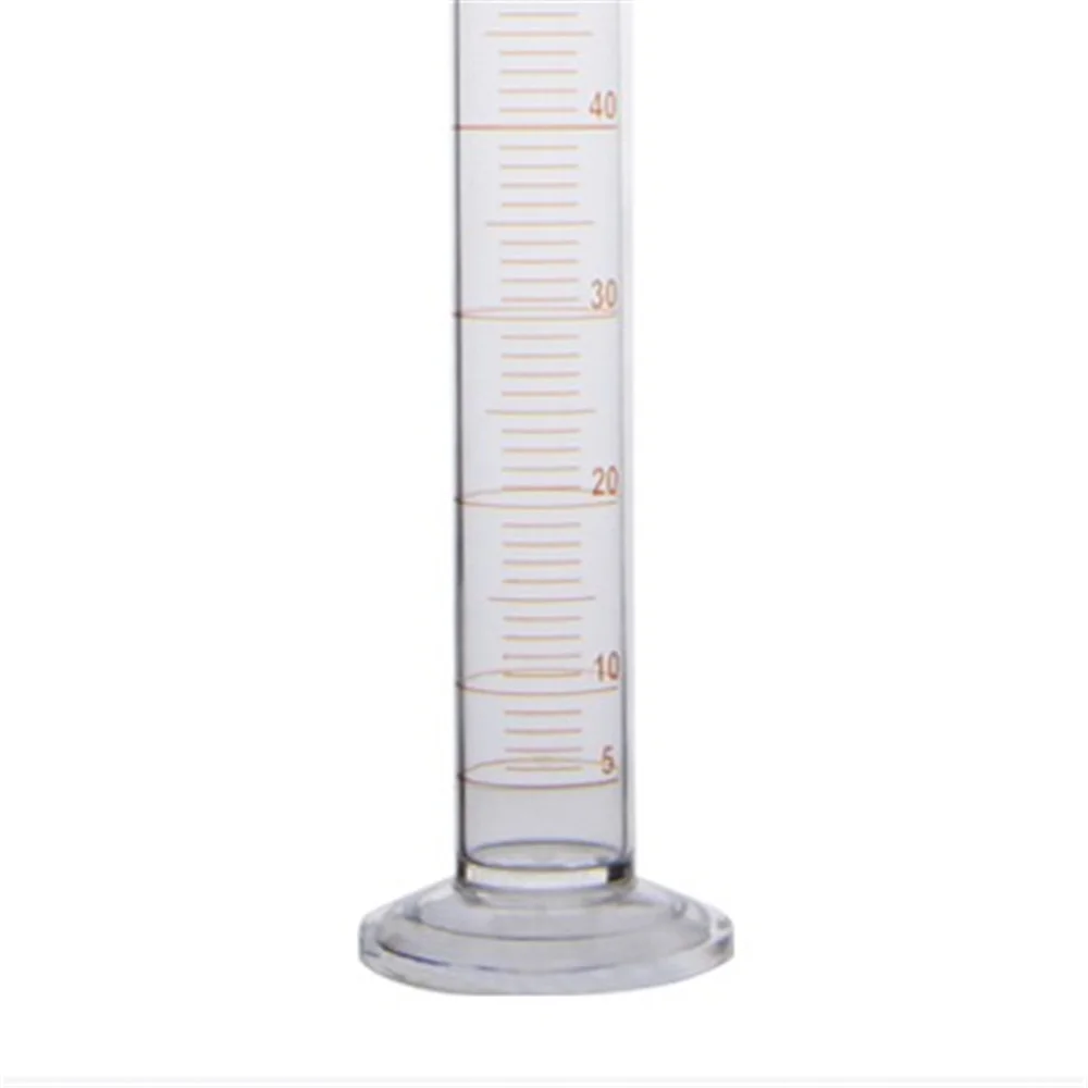 High quality 50ml Laboratory Measuring cylinder with Stopper and Scale High borosilicate 3.3 Glass Measuring Cup Lab Supplies