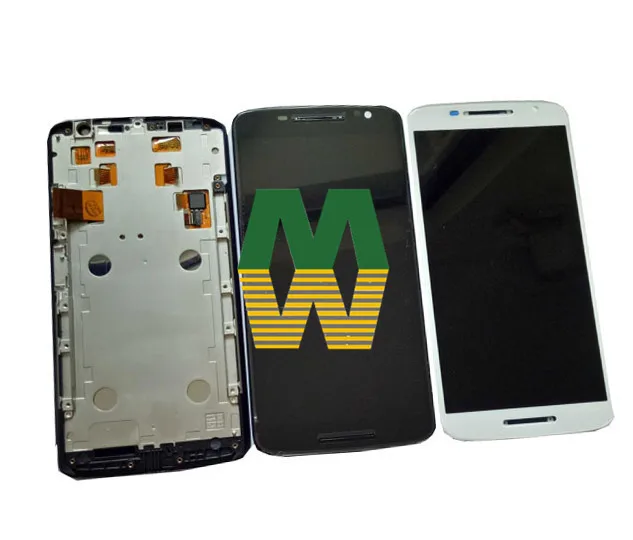 1 шт./лот для Motorola Moto X play X3 XT1561 XT1562 XT1563 сенсорный ЖК дисплей с рамкой в сборе черный