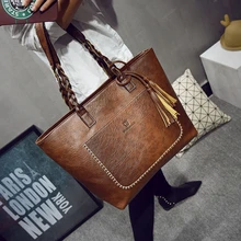 2016 neue Frauen Messenger Bags Mit Quaste Berühmte Designer Leder Handtaschen Große Kapazität Frauen Taschen Schulter Tote Taschen bolsos