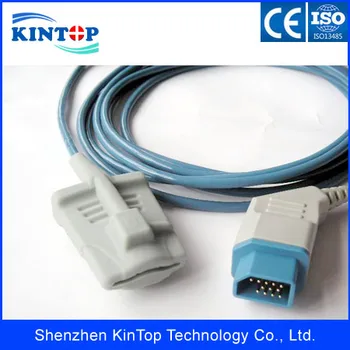 

2pcs/lot Compatible New Reusable Nihon Kohden BSM2301 14PIN Adult Silicone Tip SPo2 Sensor Spo2 Probe with 1year warranty