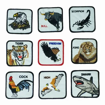 

1pcs Animal Patch for Clothing Iron on Embroidered Sew Applique Cute Patch Fabric Badge Garment DIY Apparel Accessories