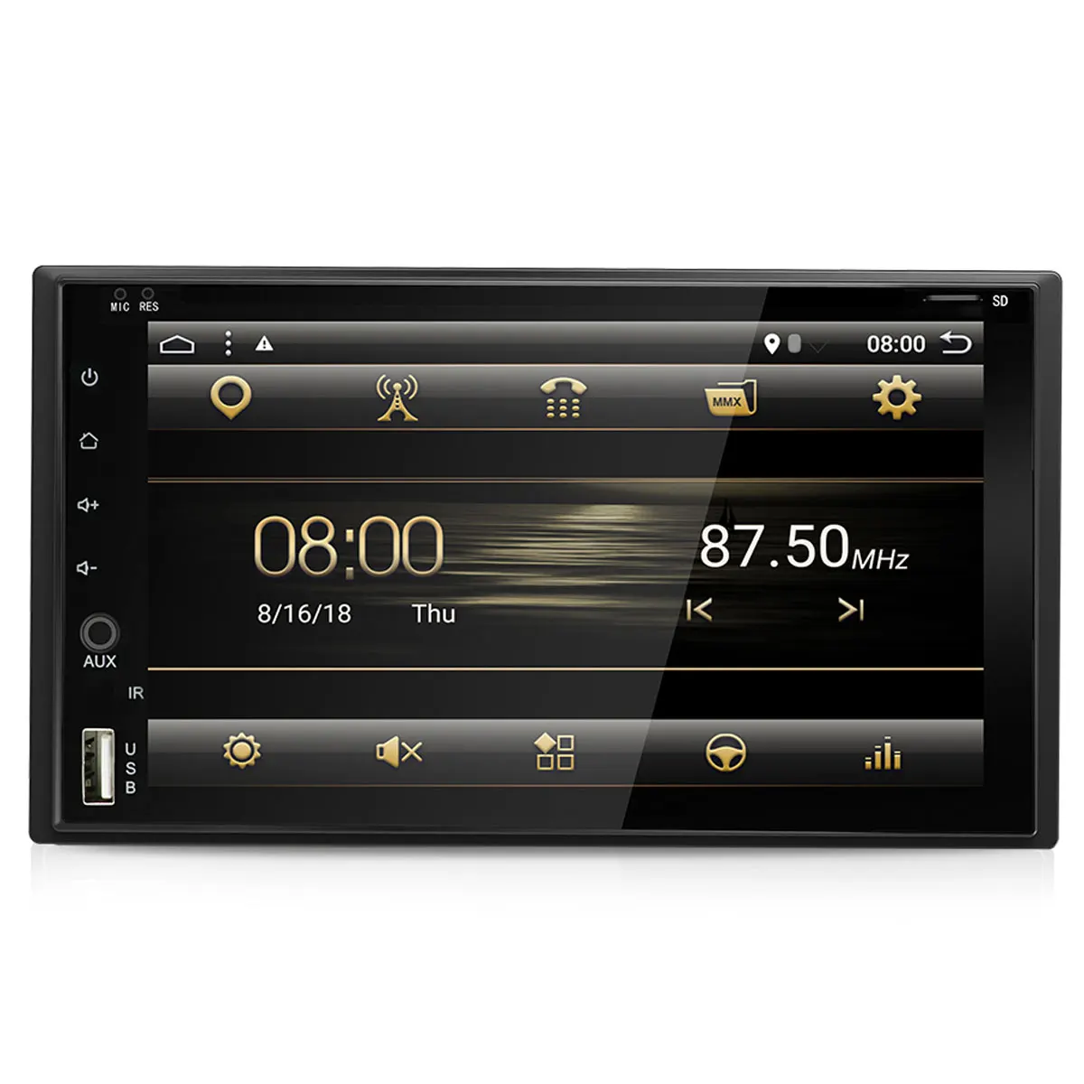 Discount 8core PX6 Android 9.0 Car MP5 Player with Backup Camera 4+32G Car Radio 2DIN bluetooth GPS 10.1 Universal Car Multimedia Player  2